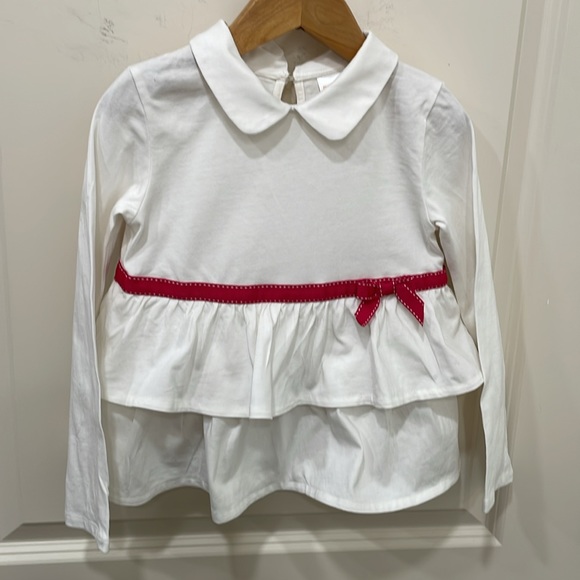 Gymboree outfit of ruffle top with fuccia leggings - Picture 2 of 7